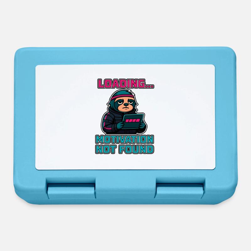 Loading... Motivation Not Found - Lunchbox - sapphire blue