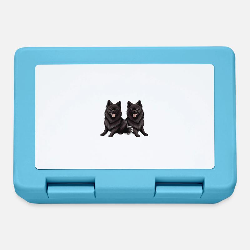 Ça ne s’arrête pas si c’est Schipperkes - Boîte à goûter - bleu saphir