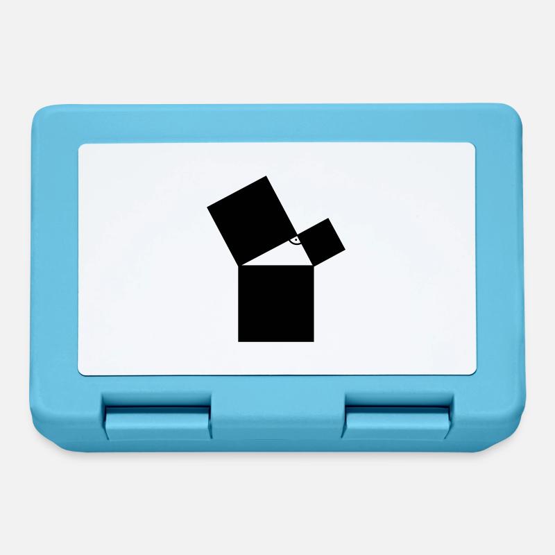 math - Lunchbox - sapphire blue