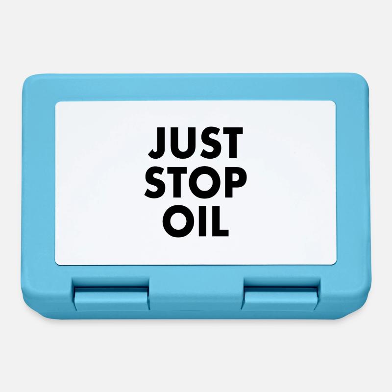 Just stop oil - Lunchbox - sapphire blue