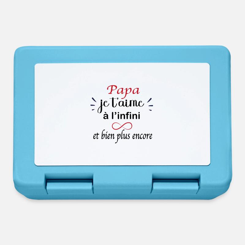 Papa je t'aime à l'infini - Boîte à goûter - bleu saphir