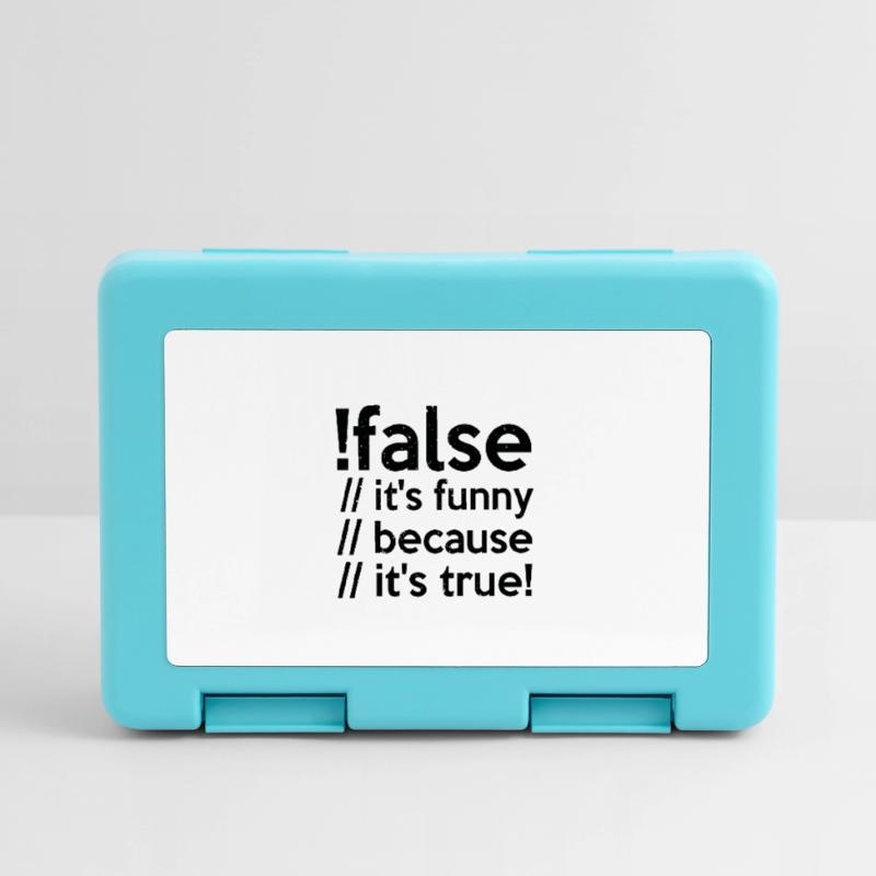 Programmierer false true Informatiker Student Code Brotdose