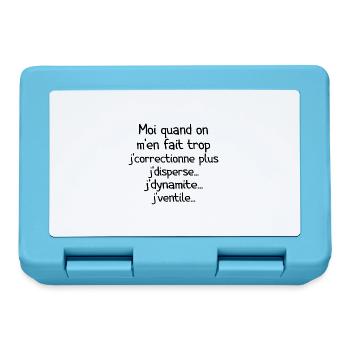 Tontons Flingueurs J'dynamite J'disperse - Boîte à goûter - bleu saphir - Devant