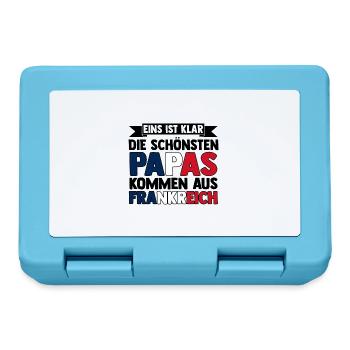 Franzosen Französisch Frankreich - Brotdose - Saphirblau - Vorne