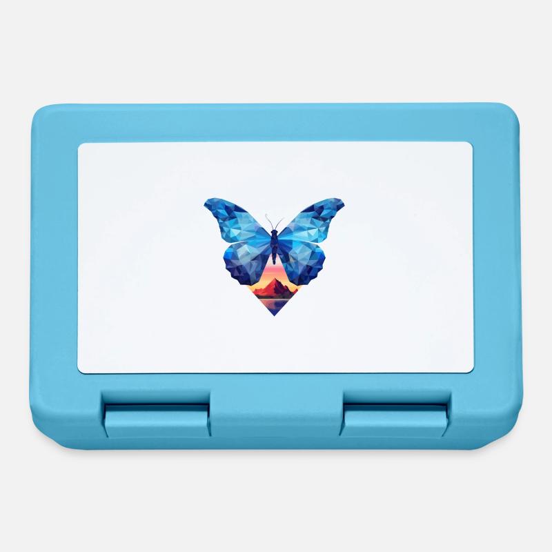 Blauer Morpho-Schmetterling - Brotdose - Saphirblau