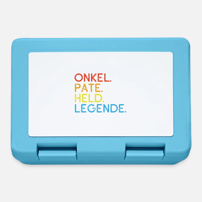 Bester Onkel - Pate - Held - Legende - Spruch - Brotdose - Saphirblau