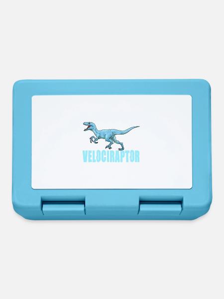 Dinosaurier Velociraptor Raptor Dino - Brotdose - Saphirblau