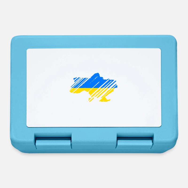 Ukraine - Brotdose - Saphirblau