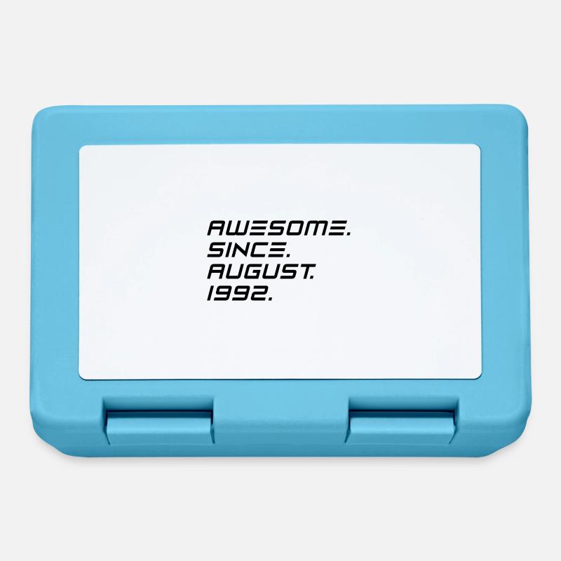 August 1992 - 30. Geburtstag Geschenk. Awesome. - Brotdose - Saphirblau