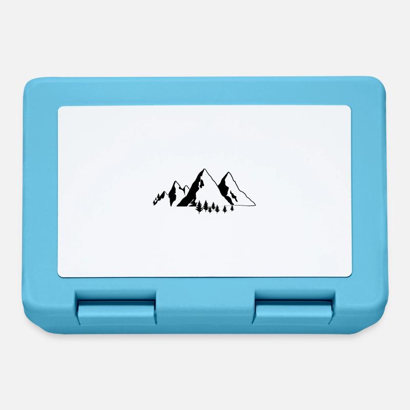Mountain - Lunchbox - sapphire blue