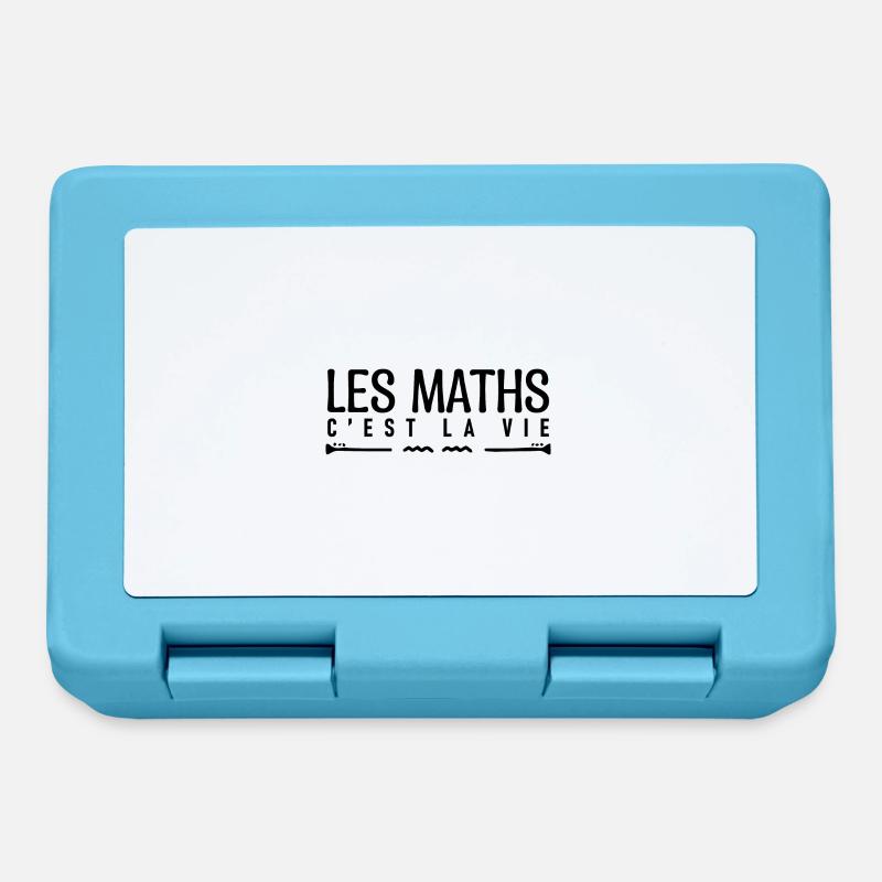 Les maths c'est la vie. cadeau mathématicien. - Boîte à goûter - bleu saphir