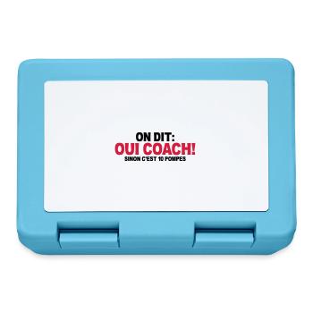 on dit oui coach sinon c'est 10 pompes - Boîte à goûter - bleu saphir - Devant