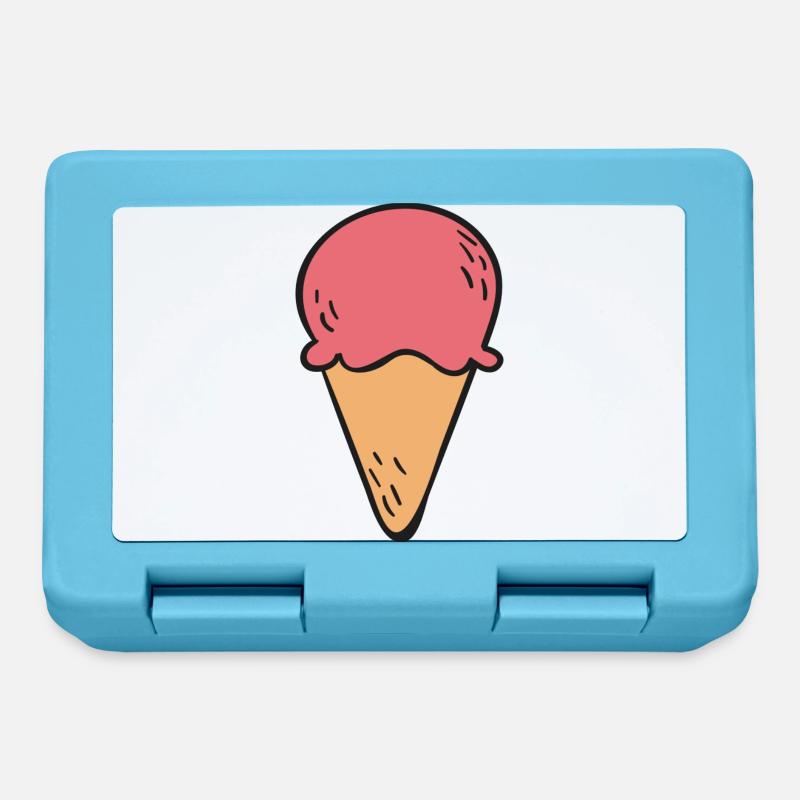 glace - Boîte à goûter - bleu saphir