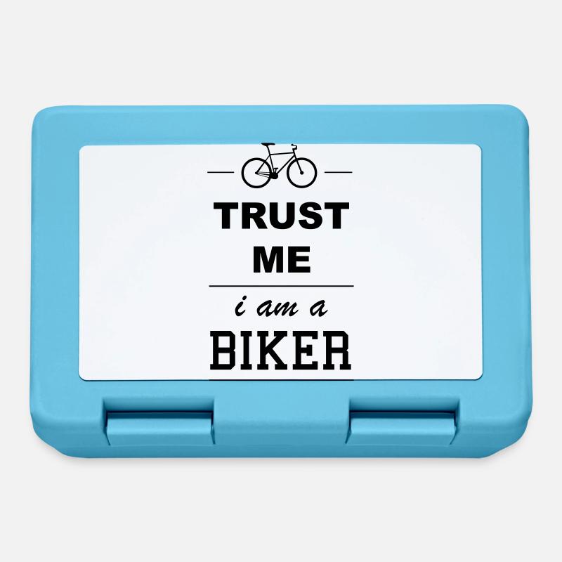 Trust me I'ma biker 1c - Lunchbox - sapphire blue
