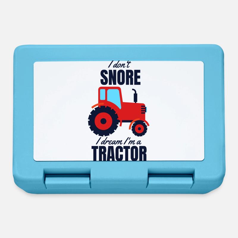 Traktor - Brotdose - Saphirblau