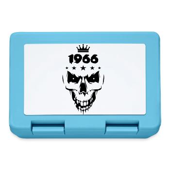 1966 Totenkopf - Brotdose - Saphirblau - Vorne