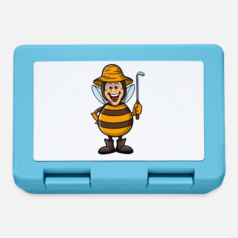 funny beekeeper as bee - Lunchbox - sapphire blue