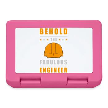 Fabelhafter Ingenieur Helm - Brotdose - Pink - Vorne