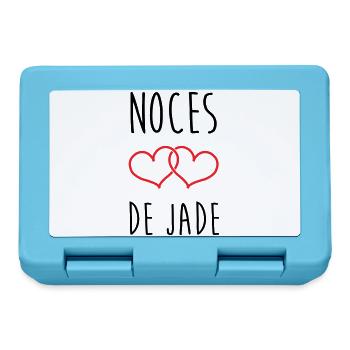 Jade-Hochzeit 26 Jahre Liebe - Brotdose - Saphirblau - Vorne
