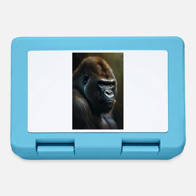 Gorilla Affe Cool - Brotdose - Saphirblau