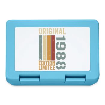 1988 | Édition Limitée cadeau d'anniversaire 1988 - Boîte à goûter - bleu saphir - Devant