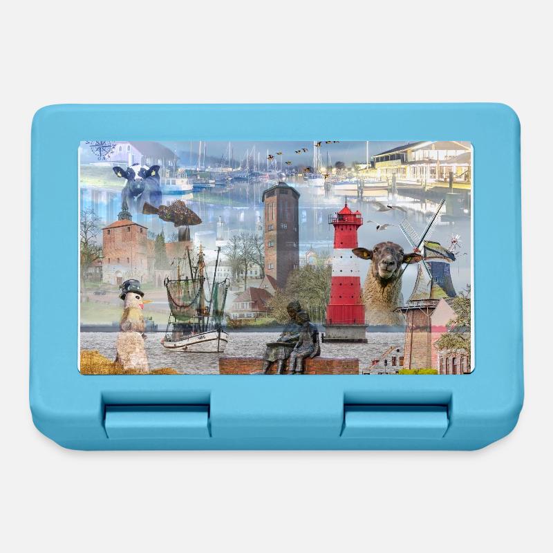 Collage de Varel - Boîte à goûter - bleu saphir