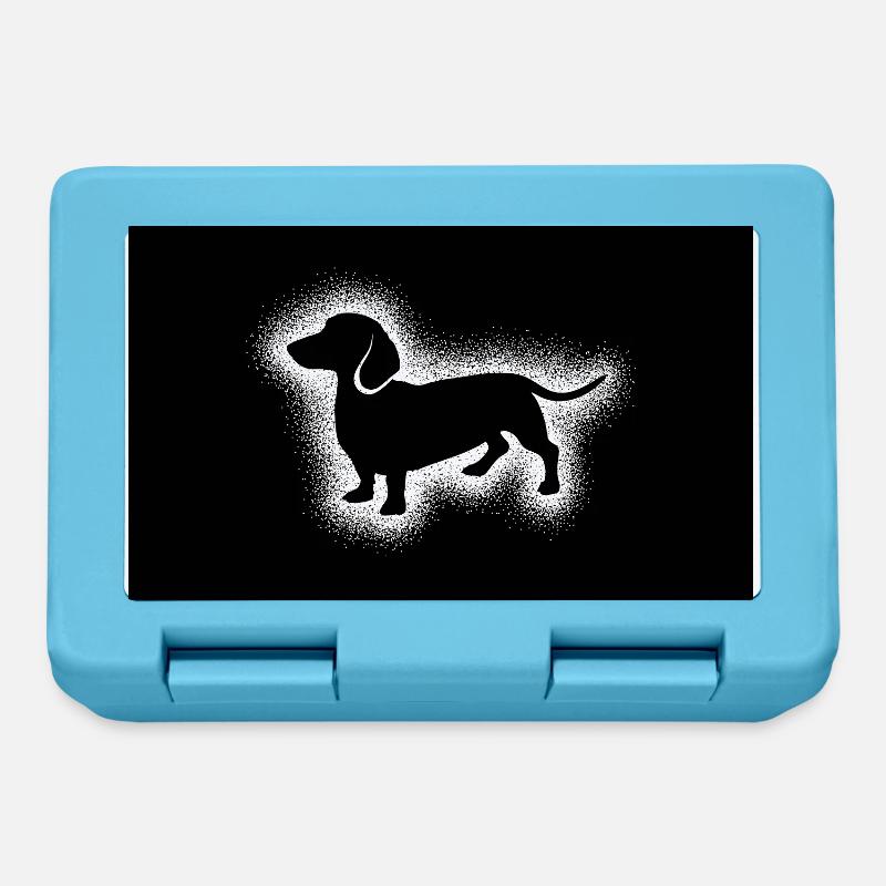 Teckel Teckel, DOTS SILHOUETTE - Boîte à goûter - bleu saphir