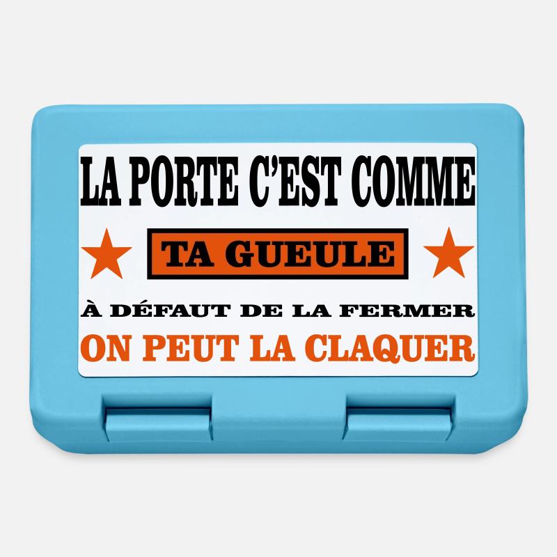 Ta Gueule  - Boîte à goûter - bleu saphir