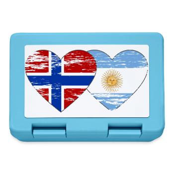 Norway Argentina Flag Used - Lunchbox - sapphire blue - Front