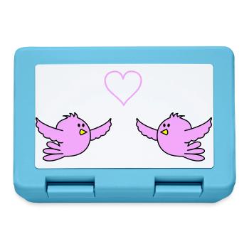 birds_in_love - Brotdose - Saphirblau - Vorne