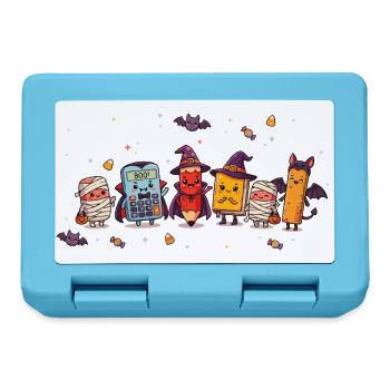 Halloween Design für Lehrer Niedlich Lehrerinnen - Brotdose - Saphirblau - Vorne