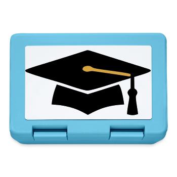 Doktorhut Silhouette Icon - Brotdose - Saphirblau - Vorne