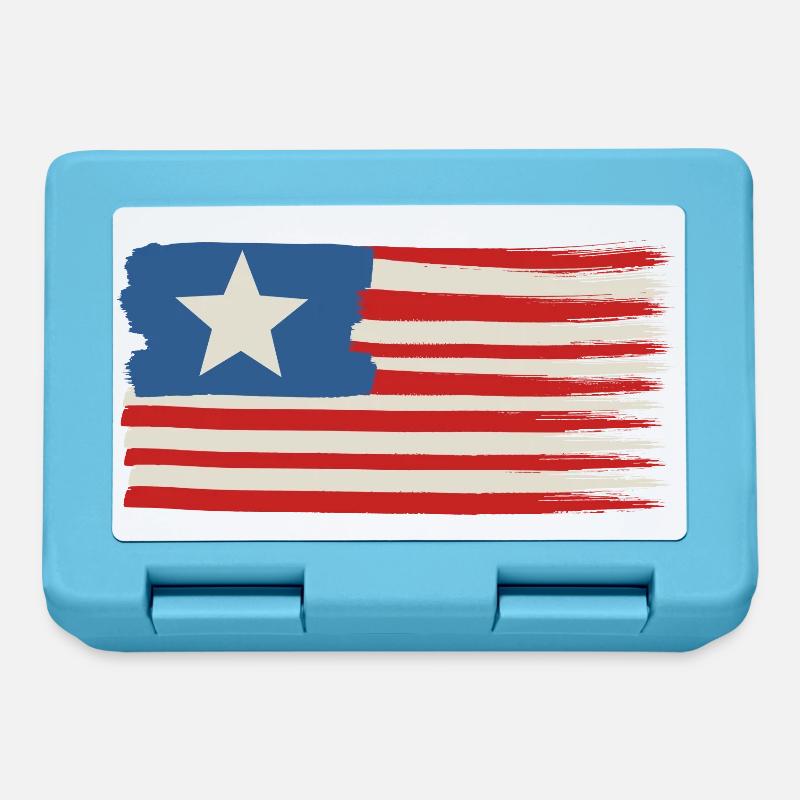 Une étoile Drapeau des États-Unis - Boîte à goûter - bleu saphir