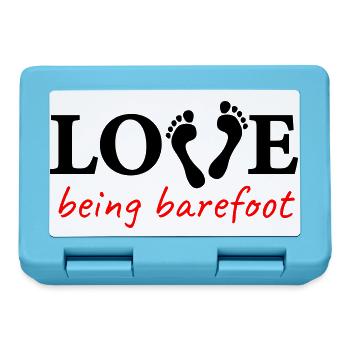 love being barefoot Version 2 - love to be barefoot - Lunchbox - sapphire blue - Front