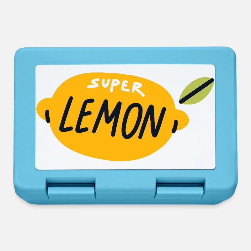 Super Lemon Shirt Cute Fruit Design Summer - Lunchbox - sapphire blue