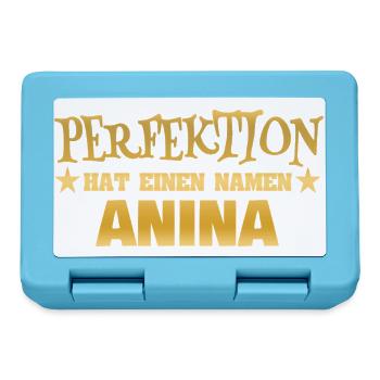 Frauenname Anina - Brotdose - Saphirblau - Vorne
