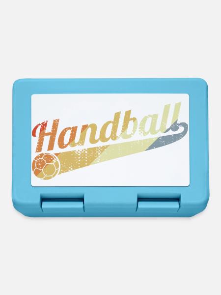 Vintage Handball - Brotdose - Saphirblau