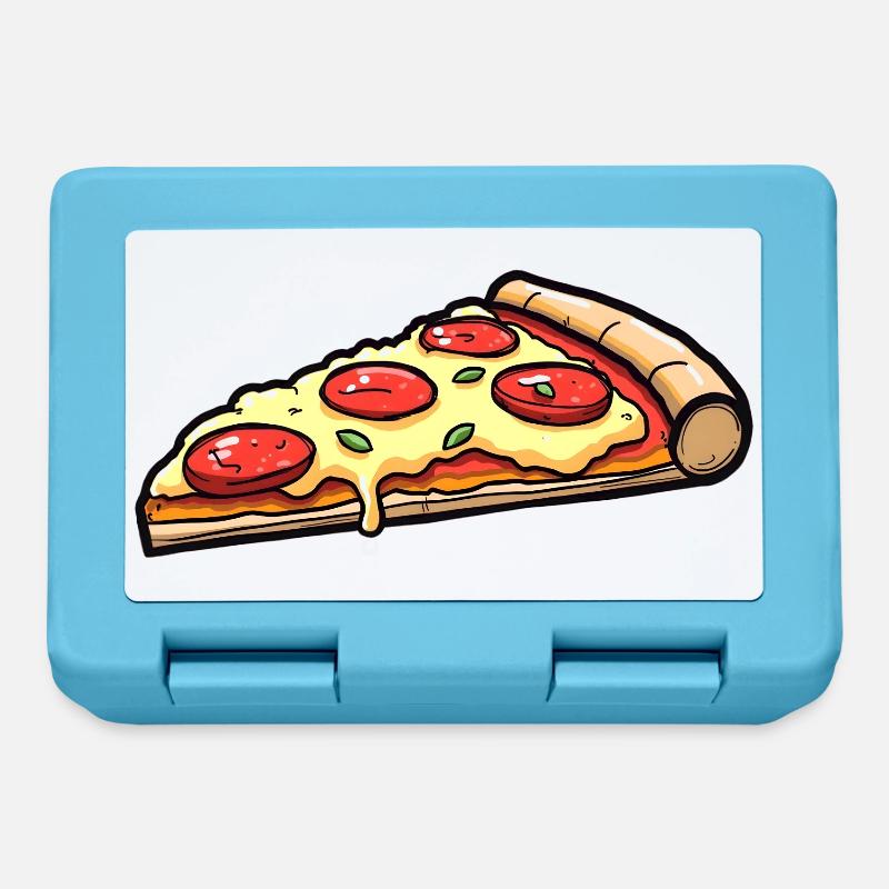 Pizza - Boîte à goûter - bleu saphir