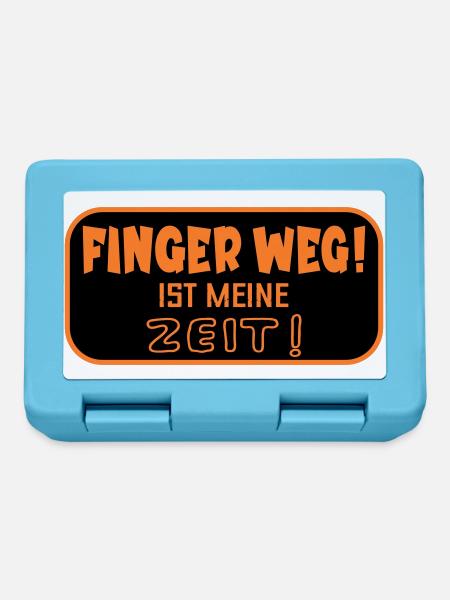 Finger Weg Zeit - Brotdose - Saphirblau