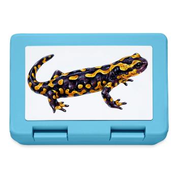 Leuchtender Flecken Salamander - Brotdose - Saphirblau - Vorne