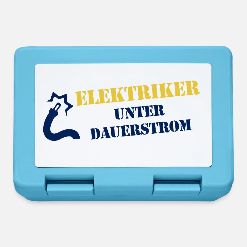 Electrician under continuous current - Lunchbox - sapphire blue