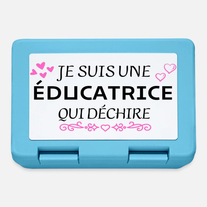 je suis une éducatrice qui déchire - Boîte à goûter - bleu saphir