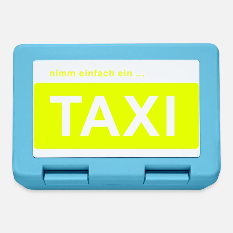 nimm einfach ein taxi - Brotdose - Saphirblau