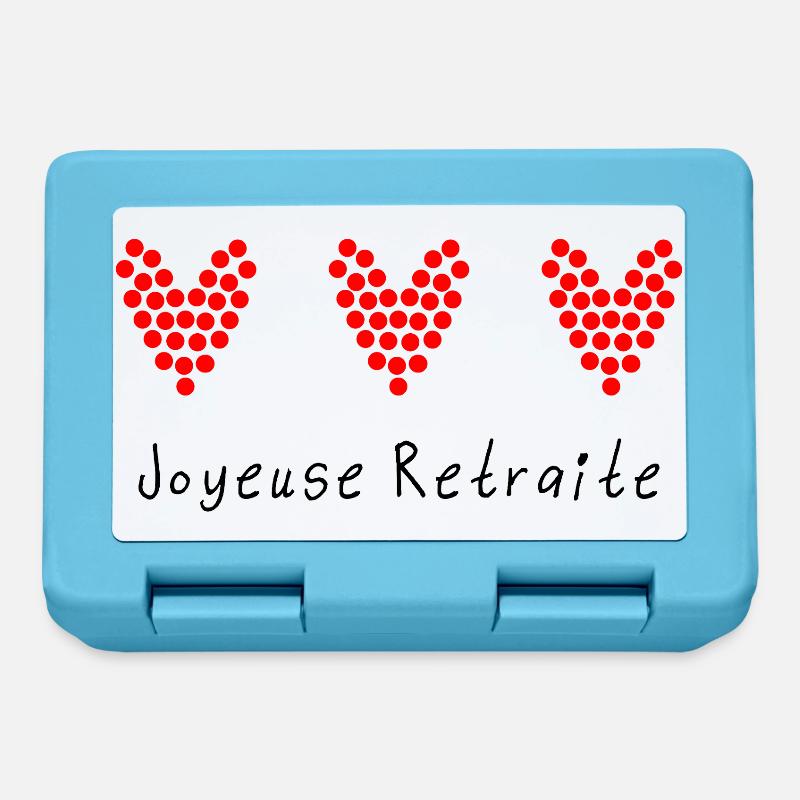 RETRAITE. RETRAITE. RETRAITEE. RETRAITE. - Boîte à goûter - bleu saphir