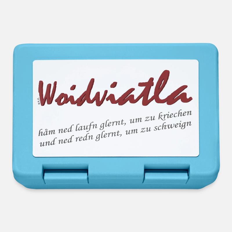 Woidviatla Script Logo - Lunchbox - sapphire blue