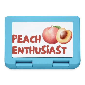 Pfirsich Enthusiast Design - Brotdose - Saphirblau - Vorne