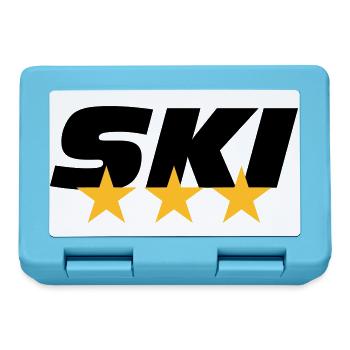 ski - Boîte à goûter - bleu saphir - Devant