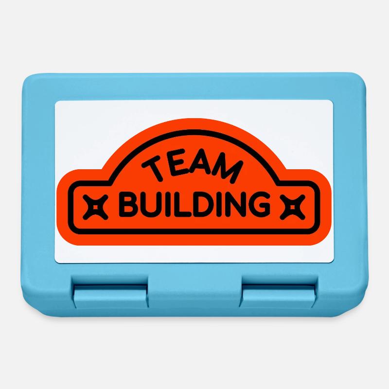 Création de logo de team building - Boîte à goûter - bleu saphir