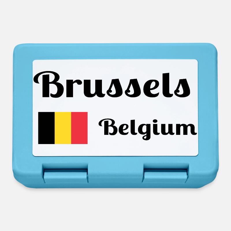 Bruxelles, Belgique- Imprimés élégants - Boîte à goûter - bleu saphir