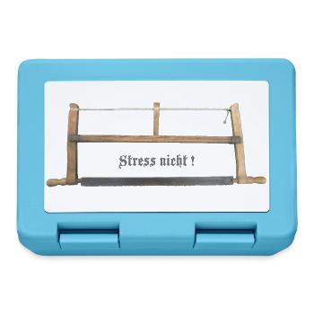 Tischlersäge Stress nicht! - Brotdose - Saphirblau - Vorne